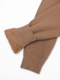 Image 9 of SKYNLYDRESS - Pull uni à col haut pour femmes, pull décontracté à manches longues 