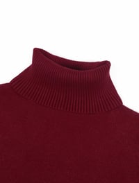 Image 14 of SKYNLYDRESS - Pull uni à col haut pour femmes, pull décontracté à manches longues 