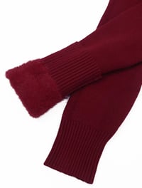 Image 15 of SKYNLYDRESS - Pull uni à col haut pour femmes, pull décontracté à manches longues 