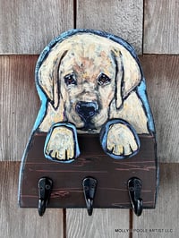  Small Yellow Lab Puppy IV Hook Rack