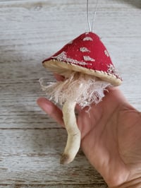 Image 1 of Large  Amanita christmas tree ornament large