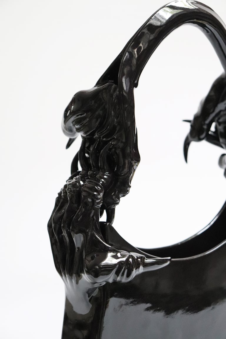 Black Ceramic Bag — "The Acrobat" Image 2