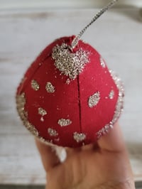 Image 2 of  Large  Amanita christmas tree ornament large