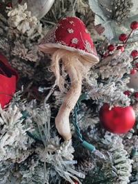 Image 5 of Small Amanita christmas tree ornament 