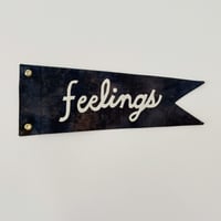 Image 1 of FEELINGS Pennant - galaxy blue