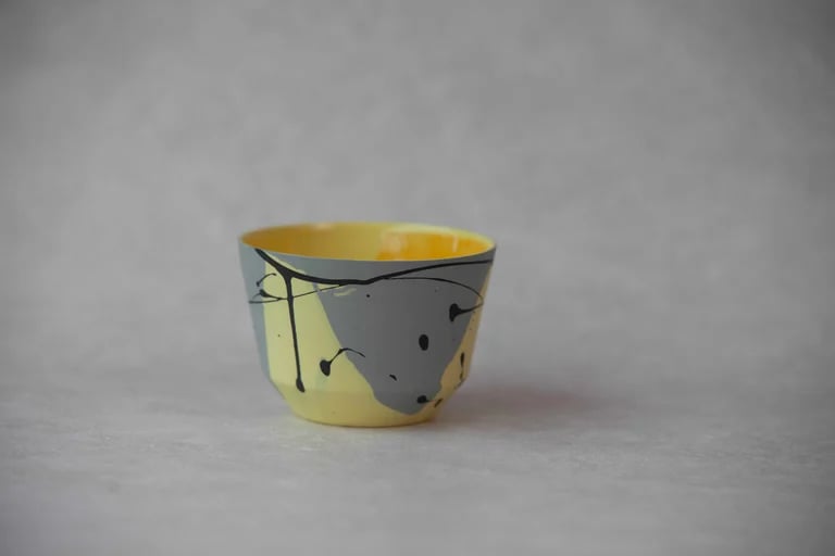 Image of  Mjøsen koppen_ grå og gul