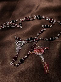 Image 3 of Striga Red Rosary Necklace