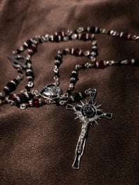 Image 3 of Striga Black Rosary Necklace