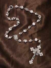 Image 1 of Snow Rosary Necklace