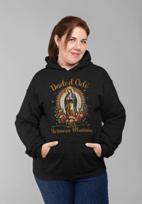 Image 2 of Virgen De Guadalupe Full Color Design Hoodie 
