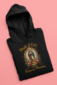 Image 5 of Virgen De Guadalupe Full Color Design Hoodie 