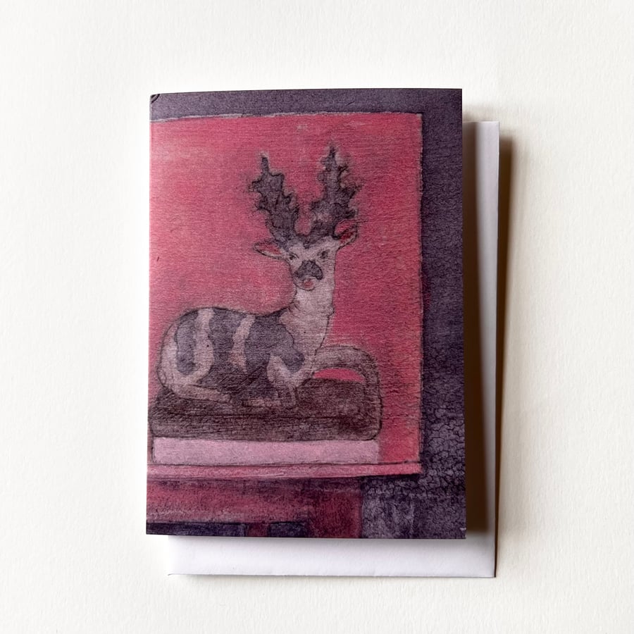 Image of Stag Greetings Card