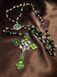 Image 3 of Emerald Rosary Necklace
