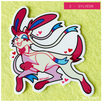 Image 3 of EEVEELUTION STICKERS