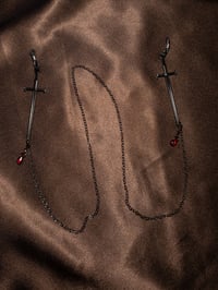 Image 1 of Draw Blood Glasses Chain Black