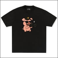 Porky Flix Tee - BLACK 