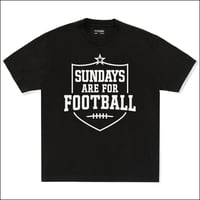 Sundays Are For Football Tee - BLACK 