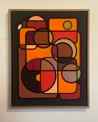 Image 1 of ‘Metaphysical Essence II’ acrylic painting on canvas Oak frame