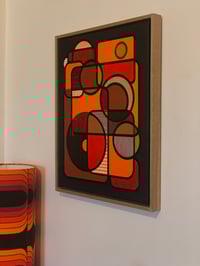 Image 2 of ‘Metaphysical Essence II’ acrylic painting on canvas Oak frame