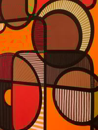 Image 3 of ‘Metaphysical Essence II’ acrylic painting on canvas Oak frame