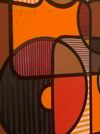 Image 6 of ‘Metaphysical Essence II’ acrylic painting on canvas Oak frame