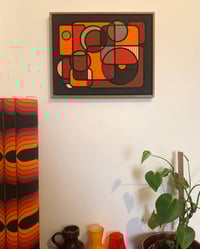 Image 8 of ‘Metaphysical Essence II’ acrylic painting on canvas Oak frame