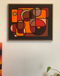 Image 9 of ‘Metaphysical Essence II’ acrylic painting on canvas Oak frame