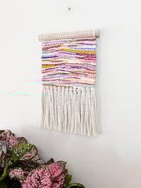 Image 1 of Woven Wall Hanging - Abstract, Colourful, Detailed (small)