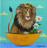 Gold Boat Lion