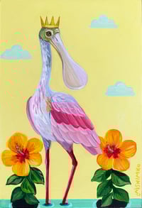 Roseate Spoonbill Hibiscus Yellow