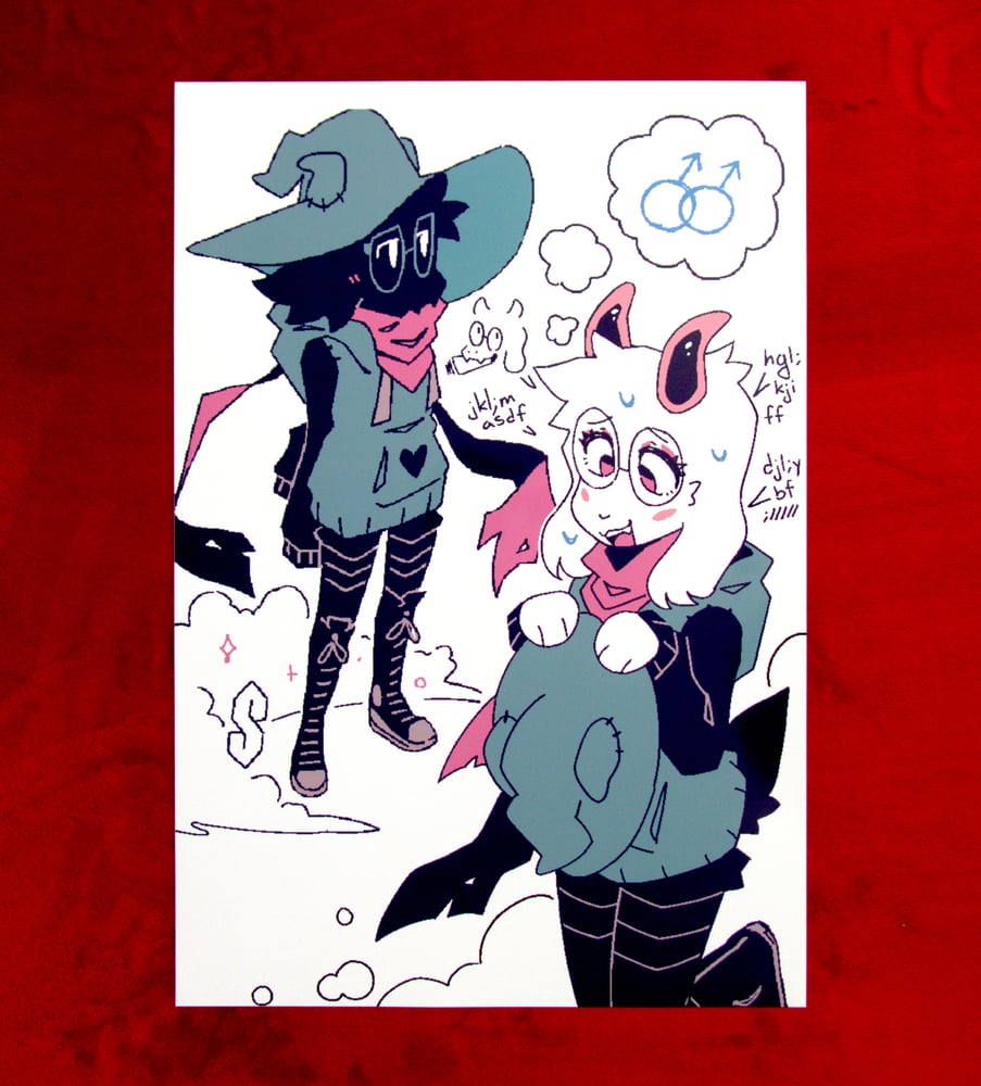 Image of Flustered Ralsei Poster - 13"x19"