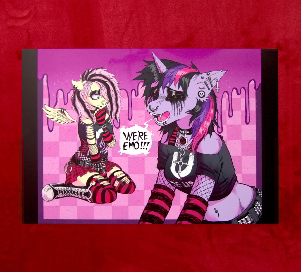 Image of We're Emo!!! MLP Poster - 13" x 19" 