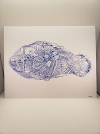 Image 1 of 11x14 "Grouper" Print (Multiple Colors)