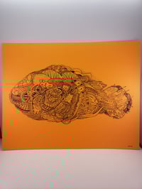 Image 2 of 11x14 "Grouper" Print (Multiple Colors)