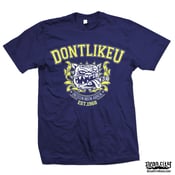 Image of SHEER TERROR "Dont Like U Osculum Meum Asinum" Navy Blue T-Shirt