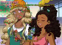 Blerdy Girls: The Drink of Champions Illustration 