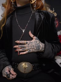 Image 2 of Striga Red Rosary Necklace