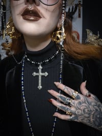 Image 2 of Crypt Choker Necklace Silver