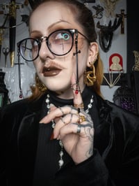Image 2 of Draw Blood Glasses Chain Black