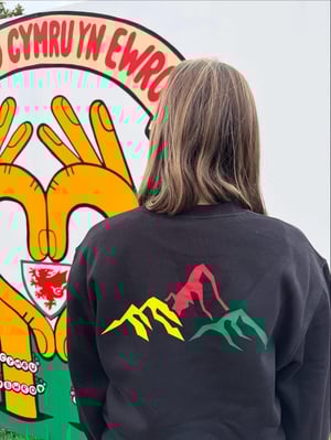 Image of SO58  ‘Mountains of 58’  T shirt in Black 