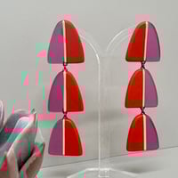 Image 1 of NEW triple drop split arc earrings