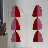 Image 3 of NEW triple drop split arc earrings