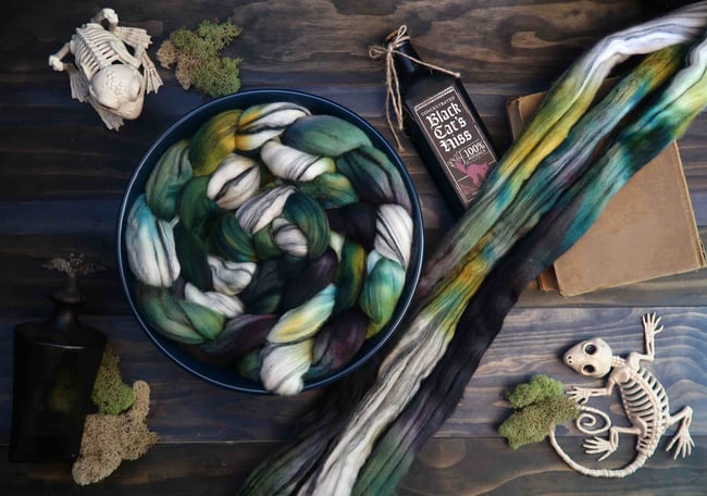 Hemlock Combed Top - 21.5 Micron Merino Striped