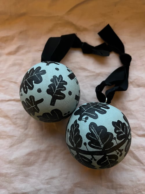 Image of Large Wooden Christmas Baubles