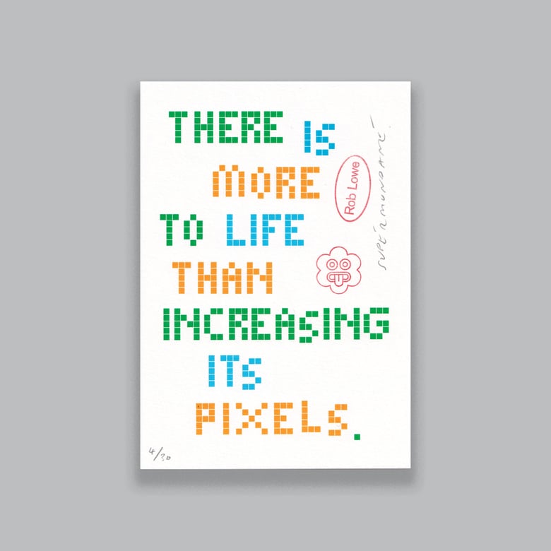 Image of Pixels A5 limited edition print