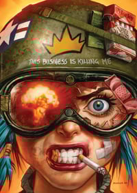 Image 1 of SANTA'S BAZOOKA - A MEGA TUBE OF SIX LARGE SIGNED TANK GIRL POSTERS - plus bonus prints