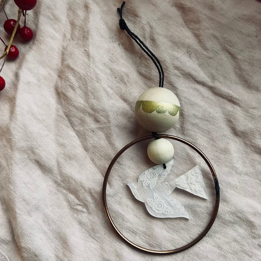 Image of Folk Bird Decoration