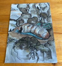 Image 2 of Kunstpostkarte "Me Sleeping"