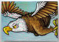 Image 2 of Eagle Carved and Painted Panel