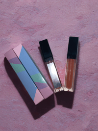 Image 1 of LED Lipgloss With Mirror. (Strawberry Pink Sugar) 